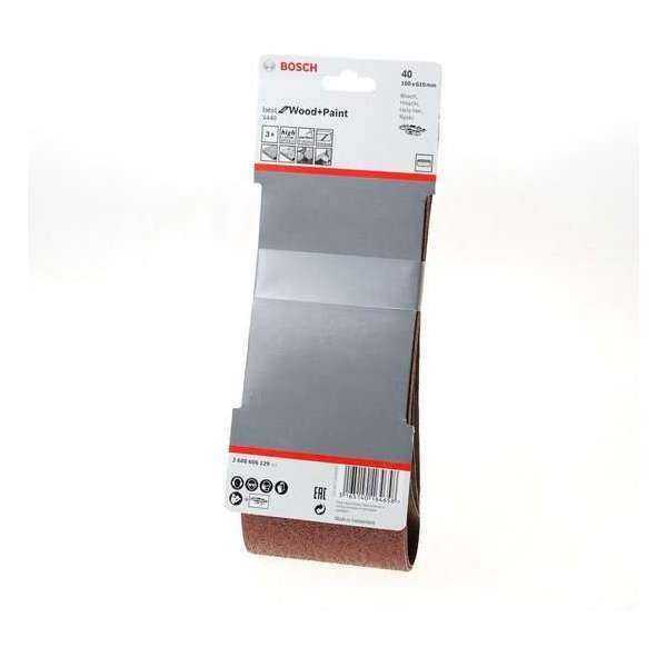 Bosch - 3-delige schuurbandset 100 x 610 mm - 40