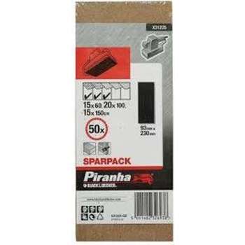 Piranha schuurschijf haakse slijper K60 125x22 mm 5 stuks X32185 voor haakse slijper