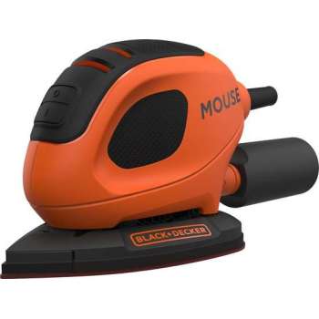 BLACK+DECKER Mouse BEW230-QS detailschuurmachine - 55W - incl. 6 schuurvellen