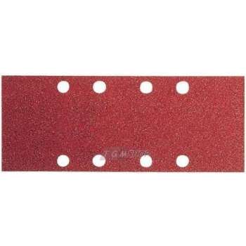 Dronco, abrasive strips 93 x 177 mm, for Klettsysthem, K120, 10 pieces, 8-hole