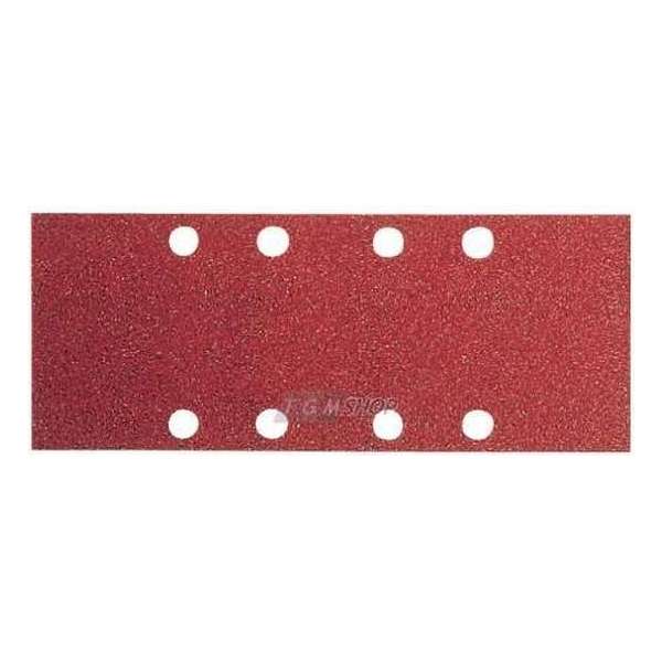 Dronco, abrasive strips 93 x 177 mm, for Klettsysthem, K120, 10 pieces, 8-hole