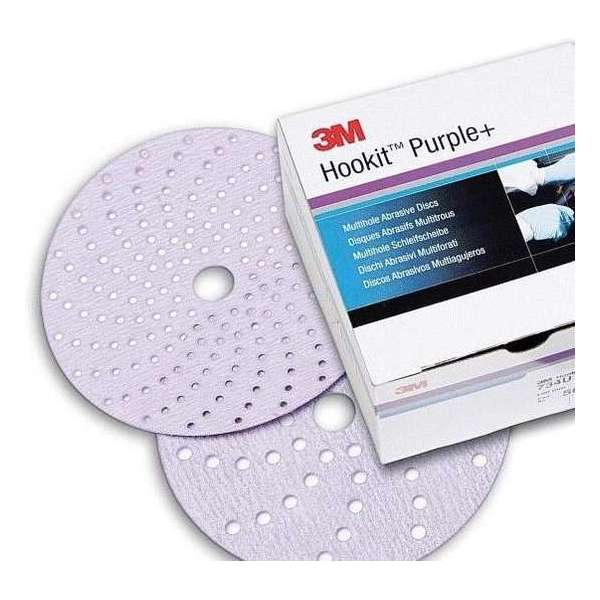 3M Hookit Purple+ 334U Multihole Schuurschijven 150mm P 600 - 100 stuks