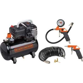 Black + Decker Compressor BD195/12-NK  – inclusief 6-delige Accessoire set