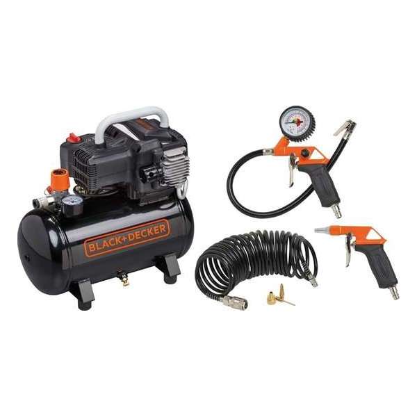 Black + Decker Compressor BD195/12-NK  – inclusief 6-delige Accessoire set