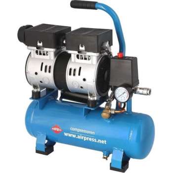 Airpress L 6-105 Silent Compressor - Olievrij - 6L - 8 bar