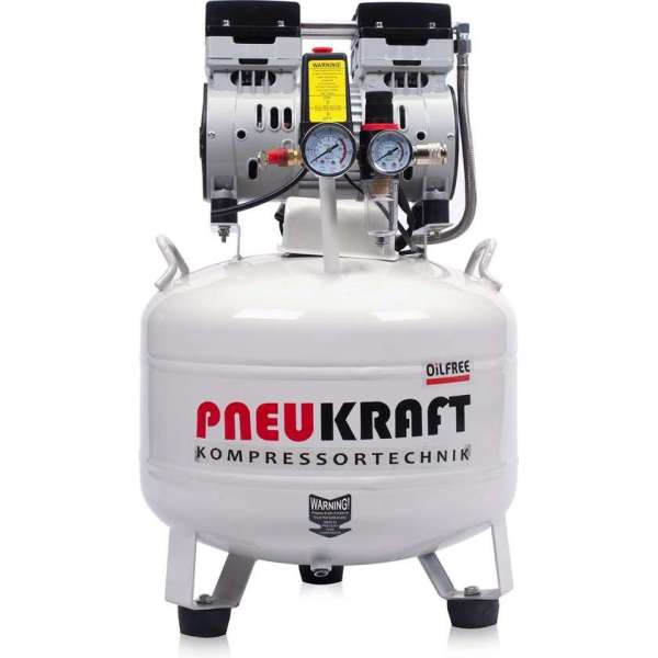 Pneukraft stille luchtcompressor 35L 750W - Olievrij - 8 BAR