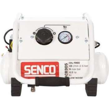 Senco AC8305 Compressor - Geluidsarm - 350W - 9 bar - 5L - 33L/m