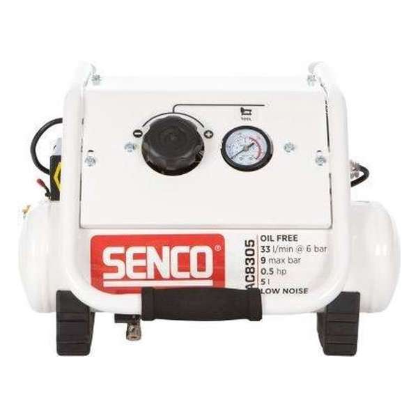 Senco AC8305 Compressor - Geluidsarm - 350W - 9 bar - 5L - 33L/m