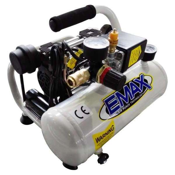 EMAX airbrush compressor -  olievrije en stil -  4 liter