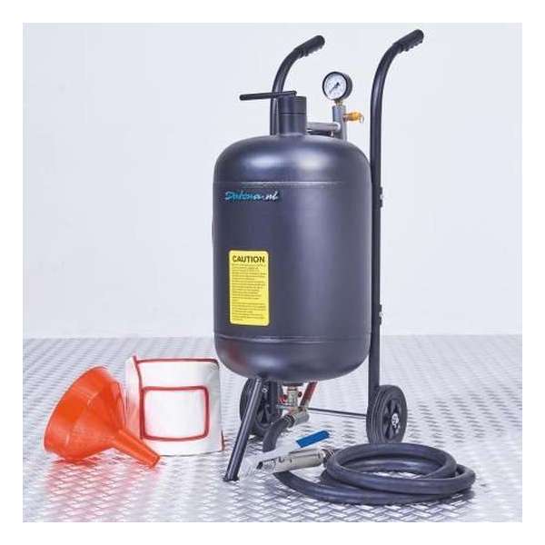 Datona® Mobiele straalketel - 45 liter met 5 zakken aluminiumsilicaat