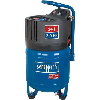 Scheppach HC24V Compressor - Olievrij - 10 bar - 24L - 230V/1500W