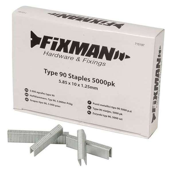 Fixman Type 90 Nietjes - Nieten - 10 mm. - 5000 stuks