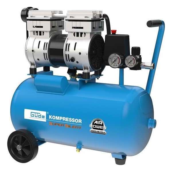 Güde 24 Liter Professionele Low Noise Compressor Zeer Stil (68 DB)