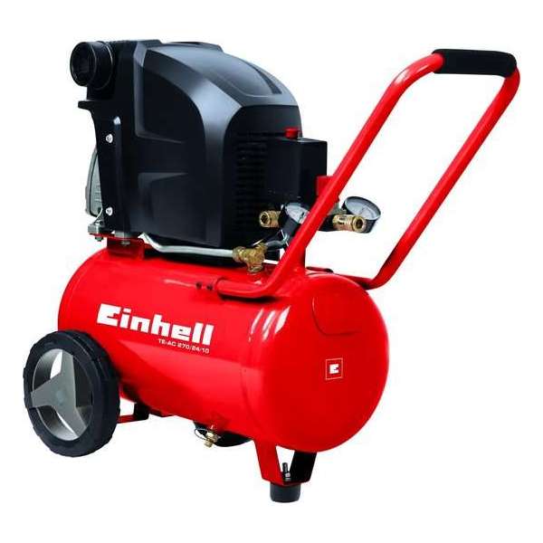 Einhell TE-AC 270/24/10 Compressor - 1800 W - 24 L - Max. werkdruk: 10 bar - Oliegesmeerd