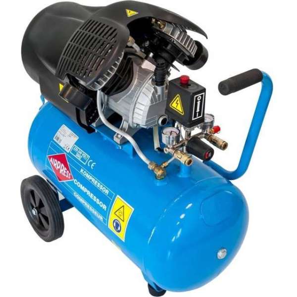 Airpress Luchtcompressor - HL 425/50 - 50L - Zwart, Blauw