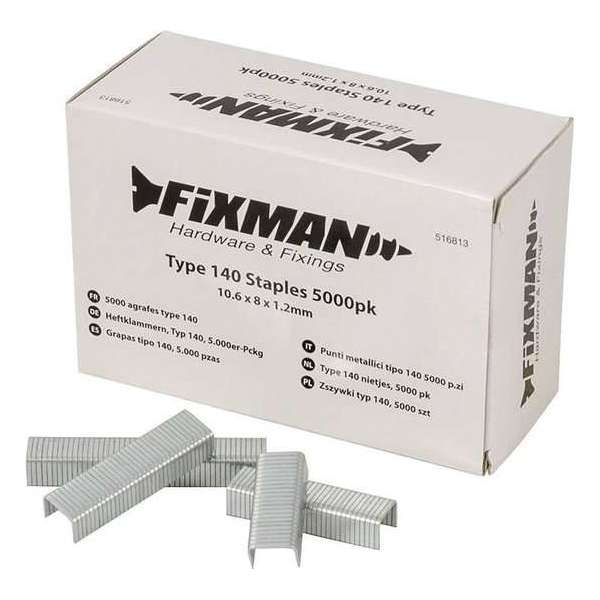 Fixman Type 140 Nietjes - nieten - 8 mm. - 5000 stuks