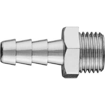 "Neo Tools Nippel Met Slang Verbindstuk 6mm 1/4" Buitendraad 0-16 Bar CE"