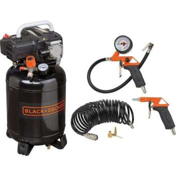 BLACK+DECKER Compressor BD195/24V-NK  – inclusief 6-delige Accessoire set