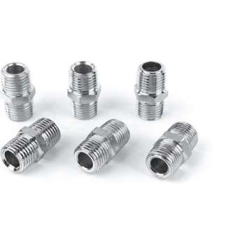 6x Verloopnippel 1/4"- 1/4" Buitendraad