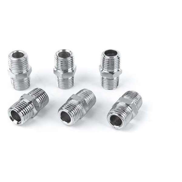 6x Verloopnippel 1/4"- 1/4" Buitendraad