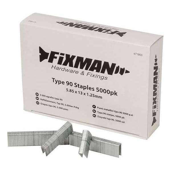 Fixman Type 90 Nietjes - Nieten - 13 mm. - 5000 stuks