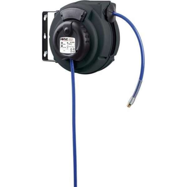 Luchthaspel 9 meter, Ø8mm, Max. 10 Bar - Sonic - Air Hose Reel 9M