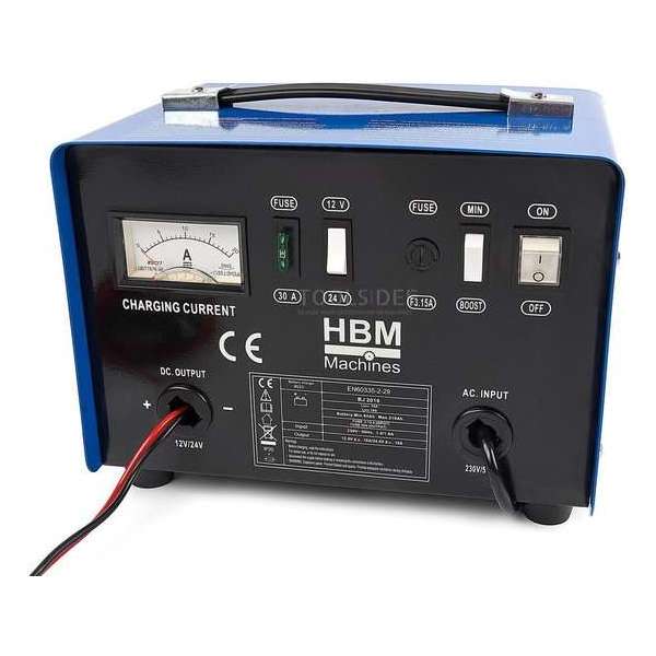 HBM Professionele Acculader, Startbooster 12, 24 Volt 92 “ 210 Ah