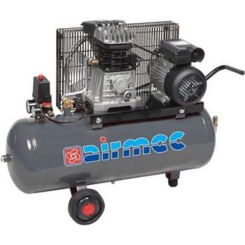 AIRMEC KF100350M Verrijdbare Oliegesmeerde zuigercompressor 350 ltr/min - 2,5 pk