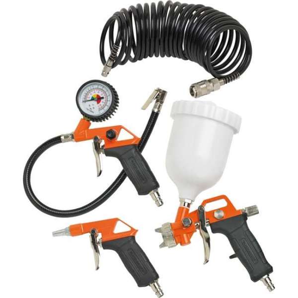 BLACK+DECKER Accessoireset voor Compressor 4-delig