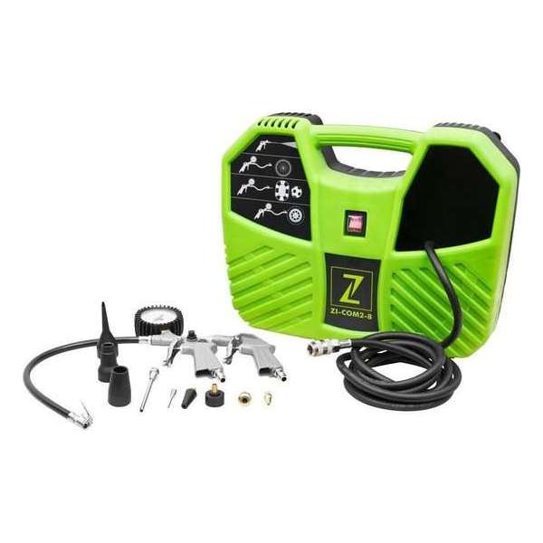 Zipper Draagbare koffercompressor ZI-COM2-8 - 8 bar - 1100W incl. accesoireskit