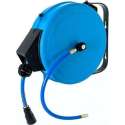 Airpress Haspel - 8 Meter - Wandslang - Opname 1/4" - Maximum druk 15 bar - Blauw