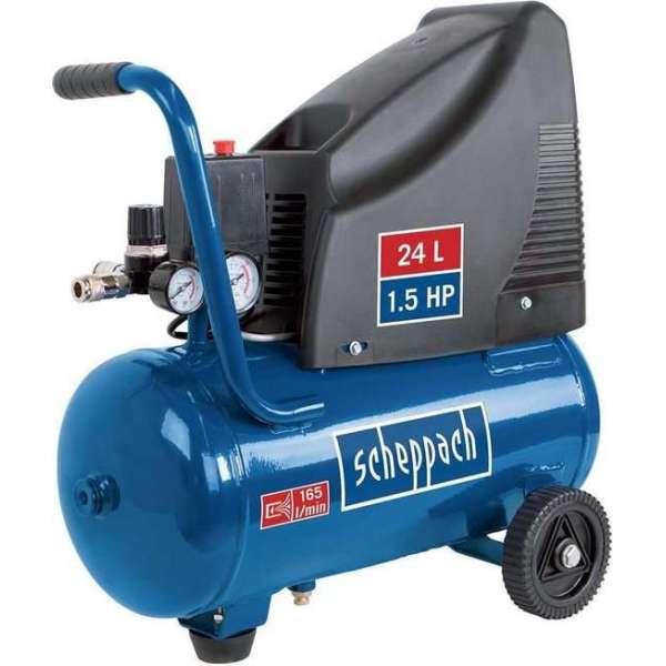 Scheppach HC25O Compressor - Incl. toebehorenset - 24L / 8bar - 1100W