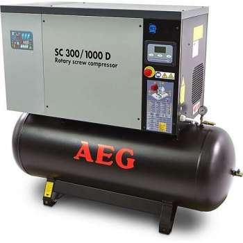 AEG 270 Liter 10 PK Schroefcompressor Met Droger