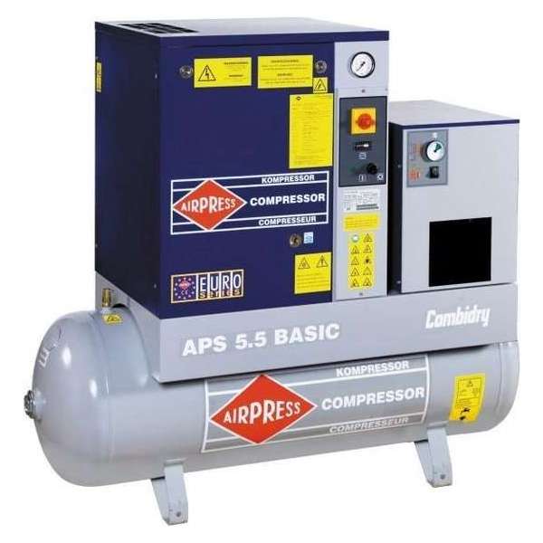 Airpress Schroefcompressor APS 5.5 Combi DRY Basic