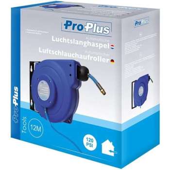 Pro Plus Roll-Up Automatische luchtslanghaspel 12 Meter