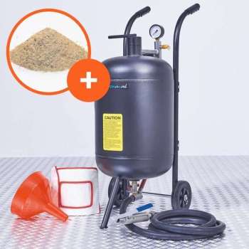 Datona® Mobiele straalketel - 45L + 100 kg Si Silicaat