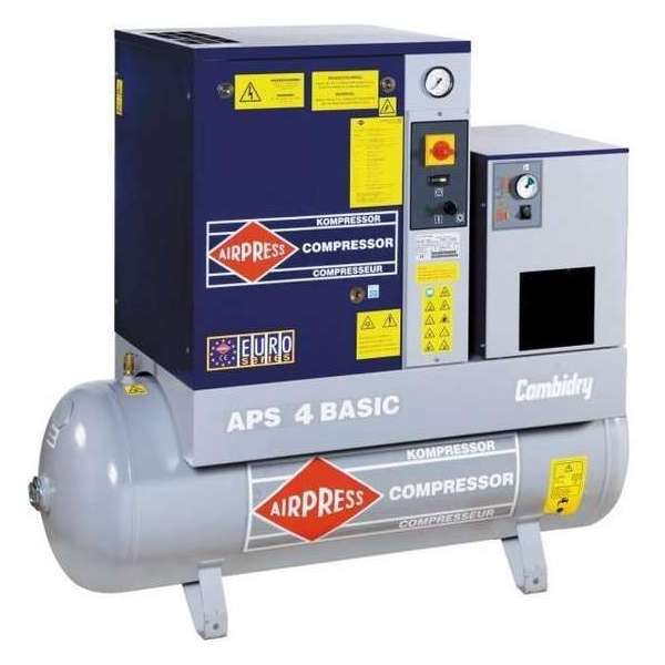 Airpress Schroefcompressor APS 4 Combi Dry Basic