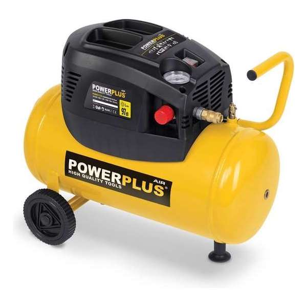 Powerplus POWX1725 Compressor - 8 bar - 24 liter tankinhoud