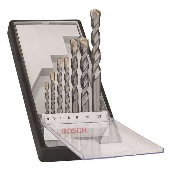 Bosch Robust Line Silver Percussion betonborenset - 7 delig