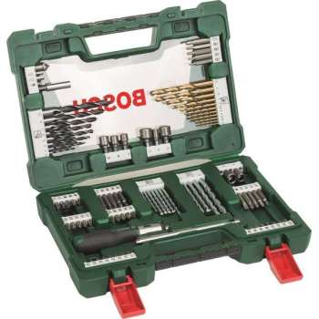 Bosch V-Line borenset - 91-delig - Hout, metaal en steen