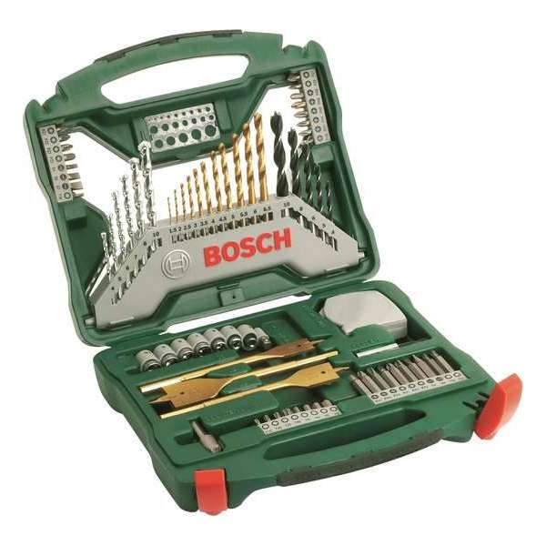 Bosch X-Line borenset - 70-delig - Titanium Plus Serie - Voor hout, metaal en steen