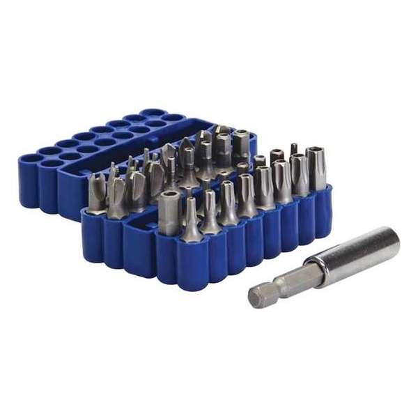 Silverline Bit Set met Magnetische Bithouder - Lengte 25 mm. - 33 Delig