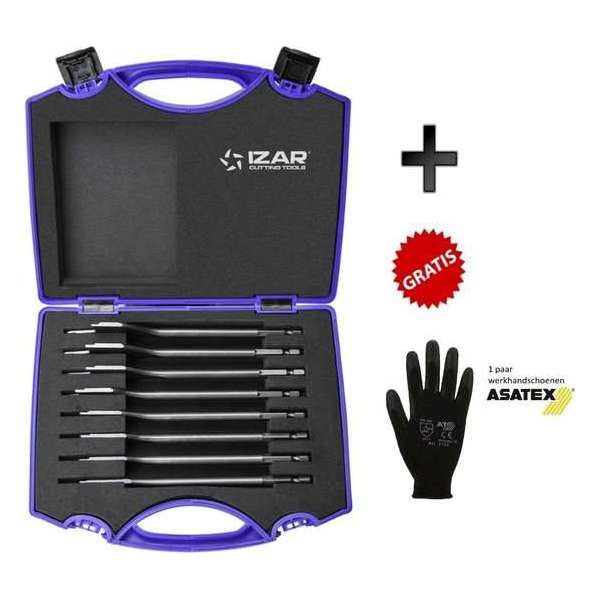 IZAR TOOL 8-delige professionele speedboren set in kunststof cassette - 12-32mm