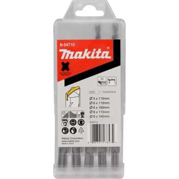 Makita B-54710 PBS: borenset 5-delig SDS-PLUS