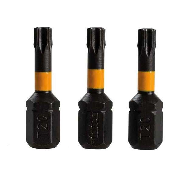 Torx T20 impact schroefbit, 3 pk. 25 mm