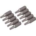 Silverline Cr-V Torx Schroevendraaier Bits - 25 mm. - T20 - 10 stuks