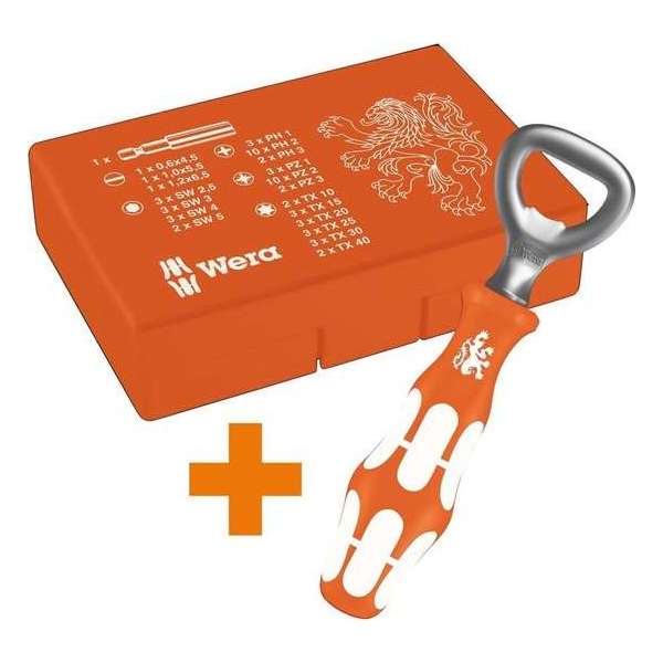 Wera 05246000001 61-delige Bit-Safe bitset in koffer + opener