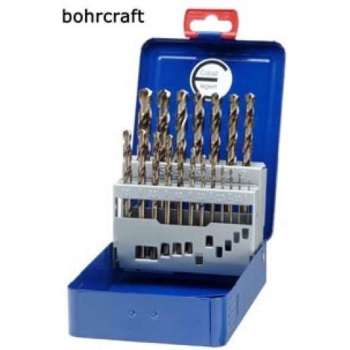 Bohrcraft cobalt borenset 19 delig DIN 338 spiraalboren HSS-E (Co 5)