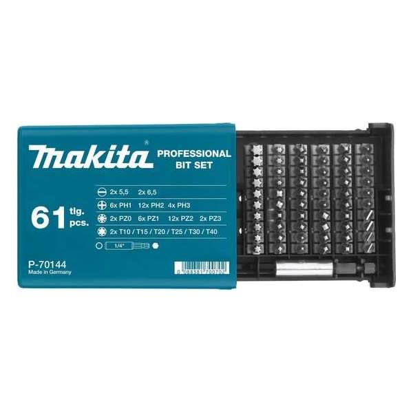 Makita P-70144 Schroefbitset 61-dlg