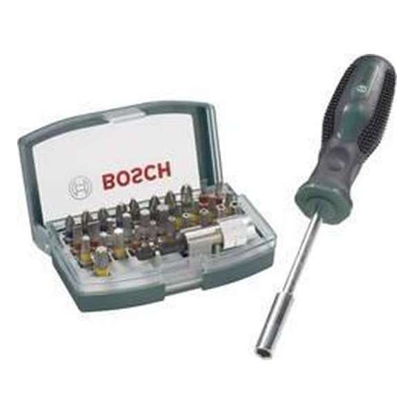 Bosch 32-delige bitset - Met kleurcodering en handschroevendraaier